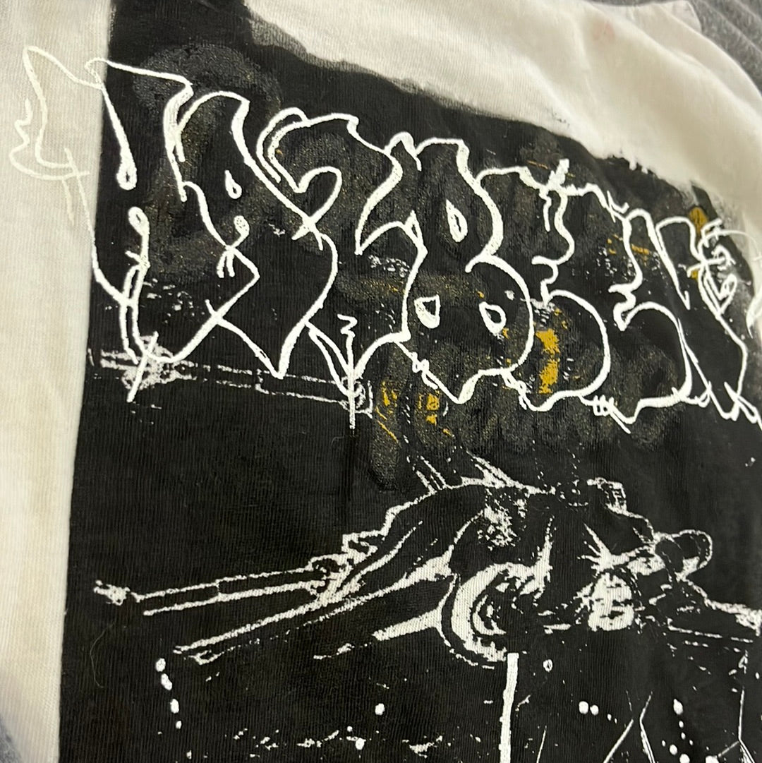 Hasbeenz Upcycled Raglan w/ Graffiti Art Graphic
