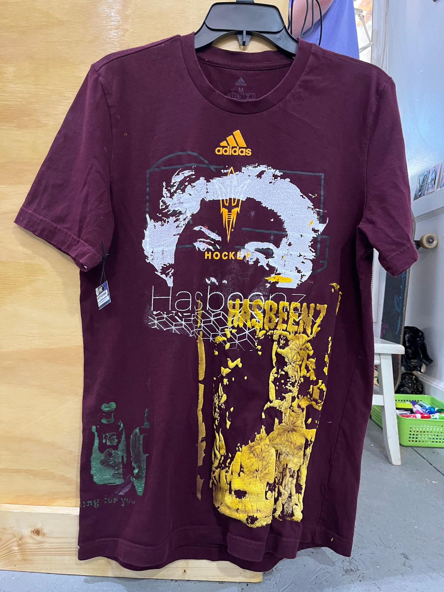 Hasbeenz x adidas upcycled Tee