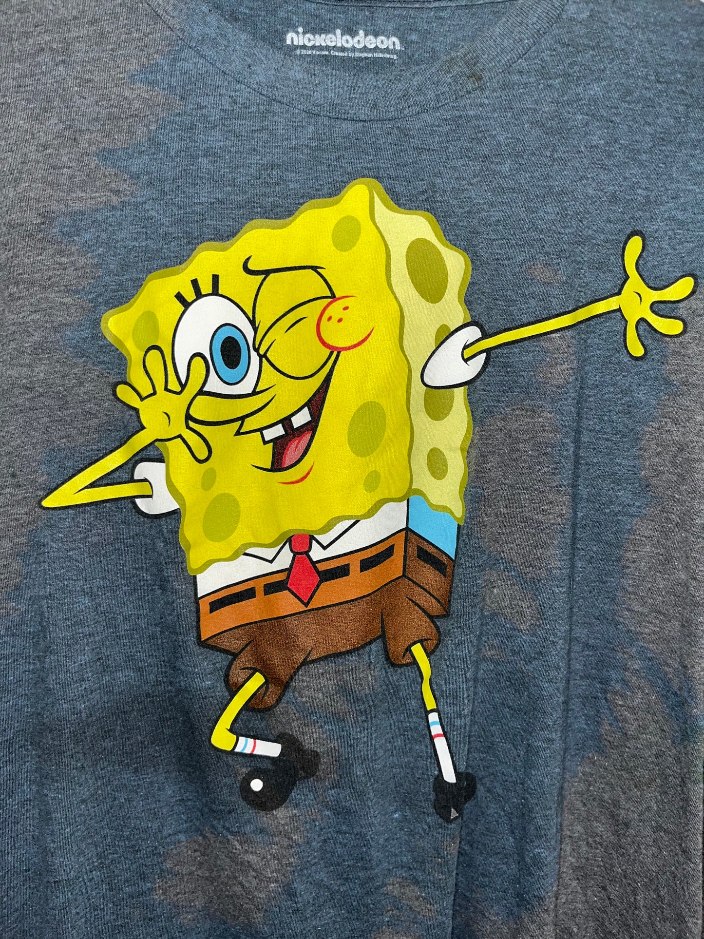 Custom dyed SpongeBob tee