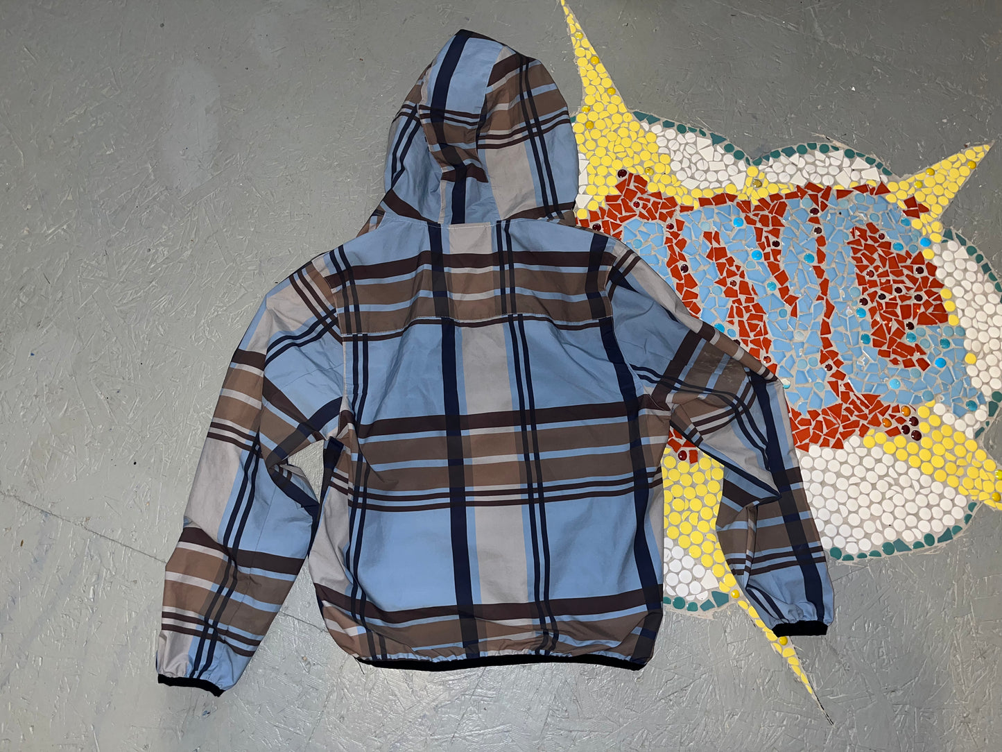 pleasures plaid pullover jacket