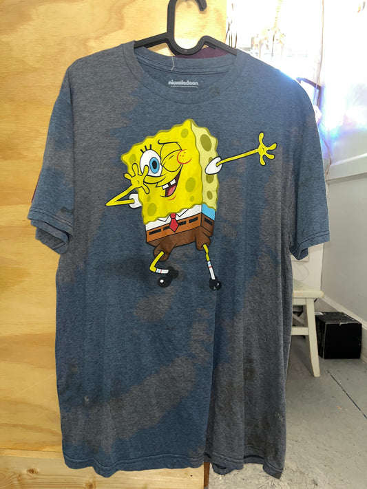 Custom dyed SpongeBob tee