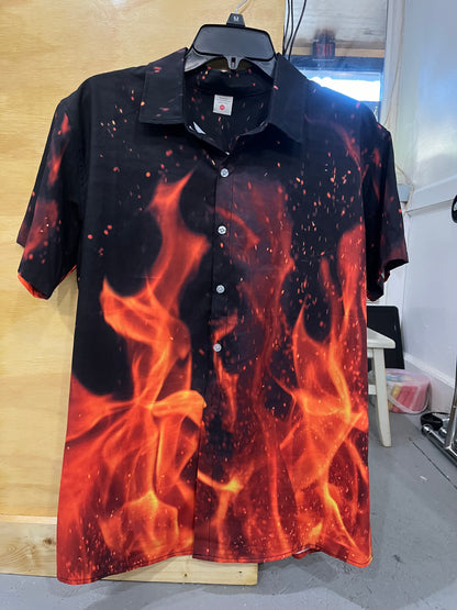 Fire S/S Button up