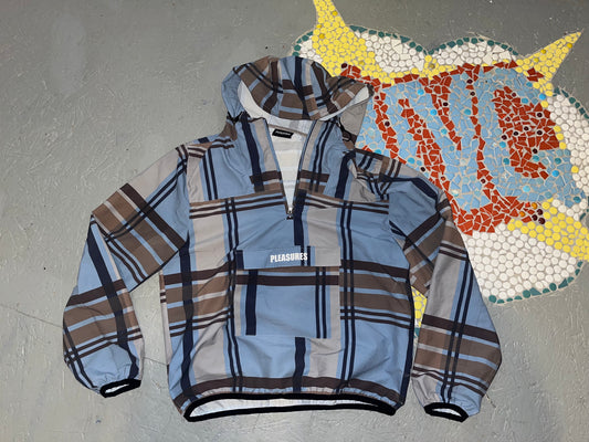 pleasures plaid pullover jacket