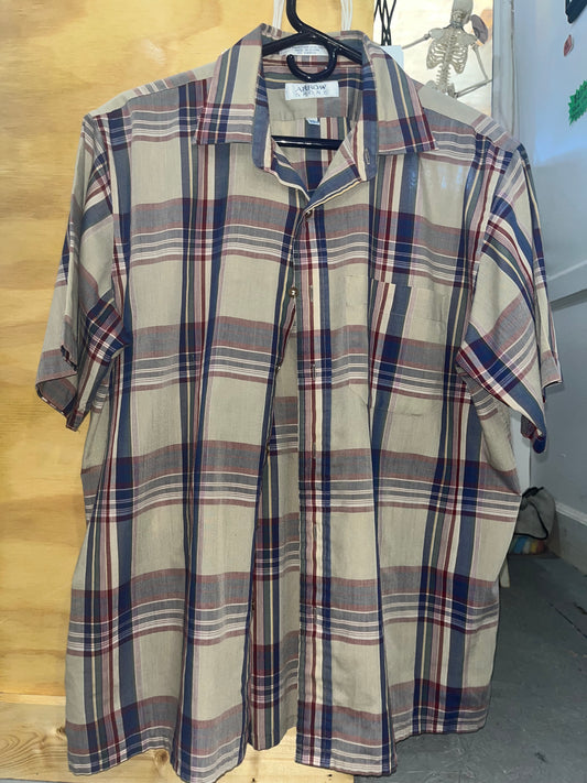 Vintage Grandpa Plaid Shirt